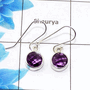 Stunning Amethyst Cut Earring K - SPE757-New Collection Round Shape Checker Cut 925 Sterling Silver Factory Handmade Earrings