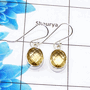 Beautiful Citrine Cut Earring H - SPE758-Newly Arrival Oval Shape Checker Cut 925 Sterling Silver Factory Handmade Earrings