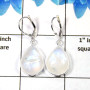 Rainbow Moonstone Cab O - SPE760-Leverback 925 Sterling Silver Factory Handmade Earrings