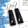 Agate Cab - C SPE762 - Solid 92.5% Sterling Silver Natural Agate Gemstone Plain Setting Dangle Earring