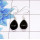 Black Onyx Cab F - SPE903-Amazing 925 Sterling Silver Factory Handmade Earrings