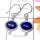 Lapis H - SPE995-Plain Silver Small Size Pretty Earring