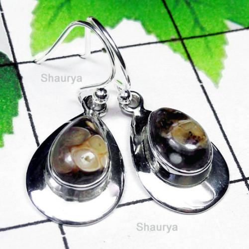 Turtella Jasper B - SPE998-Cab Multi Gemstone Stunning Earring