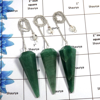 3 pcs Green Aventurine - O SPU997 - Natural Green Aventurine Gemstone Brass Silver Plated 3 Pcs Handmade Pendulum Lots 3 pcs Green Aventurine - O SPU997 - Natural Green Aventurine Gemstone Brass Silver Plated 3 Pcs Handmade Pendulum Lots