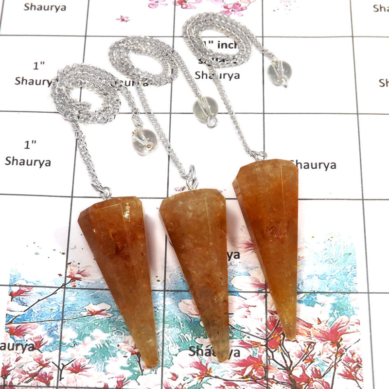 3 pcs Golden Rutile - G SPU998 - Brass Silver Plated 3 Pcs Golden Rutile Gemstone Pendulum Lots 3 pcs Golden Rutile - G SPU998 - Brass Silver Plated 3 Pcs Golden Rutile Gemstone Pendulum Lots