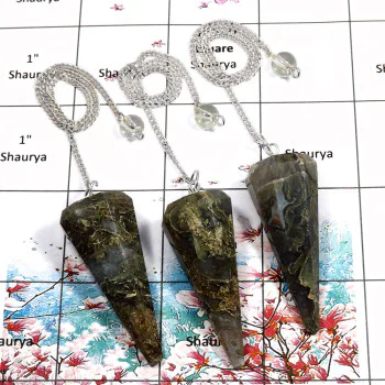 3 pcs Moss Agate - O SPU998 - Superb Moss Agate Gemstone Brass Silver Plated 3 Pcs Pendulum Lots 3 pcs Moss Agate - O SPU998 - Superb Moss Agate Gemstone Brass Silver Plated 3 Pcs Pendulum Lots