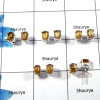 Citrine Cab E - SSE835 - 5x7mm Oval 925 Sterling Silver 5 Pair Lots Natural Citrine Oval Cab Gemstone Stud Earrings Wholesale Lo