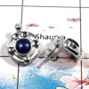 Lapis Cab B - SSE836 - Newly Arrival Blue Lapis Gemstone Solid 925 Sterling Silver For Girl's Stud Earrings