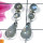 Rainbow Moonstone C - SSE997-Beautiful gems stud silver Earring
