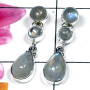 Rainbow Moonstone C - SSE997-Beautiful gems stud silver Earring