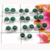 10 Pcs. Crysocola D - SVP995-Sterling Silver Precious Gemstone Stud Earring