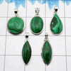 100 Grams Malachite Pendants I - WBP100ML - Assorted 925 Silver Pendants 100 Grams Malachite Pendants I - WBP100ML - Assorted 925 Silver Pendants