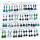 100 Pairs Light weight Bejel Dangle Earrings in Cab Stones in Serling Silver 925: SIWLBJE001