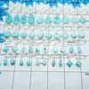 Natural Larimar Cab Earring B - WSL991 100 Grams Assorted Lots Cab Mix Shape Gemstone 925 Sterling Silver Plain Earrings Approx. Natural Larimar Cab Earring B - WSL991 100 Grams Assorted Lots Cab Mix Shape Gemstone 925 Sterling Silver Plain Earrings Approx.