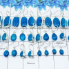 Natural Blue Smithsonite Cab O - WSL993 100 Grams Lots Blue Smithsonite Cab Mix Shape Gemstone 925 Sterling Silver Plain Earring