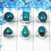 6 Pcs Chrysocolla Cab Ring - WSLR879-AOCT25 Solid 925 Sterling Silver Cab Chrysocolla Handmade Wholesale Ring Lot Ring Size:- 6 Pcs Chrysocolla Cab Ring - WSLR879-AOCT25 Solid 925 Sterling Silver Cab Chrysocolla Handmade Wholesale Ring Lot Ring Size:-