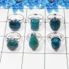 6 Pcs Chrysocolla Cab Ring - WSLR879-AOCT25 Solid 925 Sterling Silver Cab Chrysocolla Handmade Wholesale Ring Lot Ring Size:- 6 Pcs Chrysocolla Cab Ring - WSLR879-AOCT25 Solid 925 Sterling Silver Cab Chrysocolla Handmade Wholesale Ring Lot Ring Size:-
