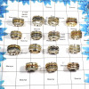 100 Grams Spinner Rings- Meditation Rings, Fidget Rings in two tone metals 100 Grams Spinner Rings- Meditation Rings, Fidget Rings in two tone metals