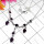 Garnet cut B - SDN986-Faceted Amethyst gems silver Necklace