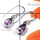 Amethyst Cut  A - SPE992 Gems Silver 925 Earring