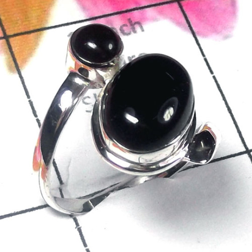 Black Onyx Cab C - SDR977-Sterling Silver Semiprecious Gemstone Stylish Rings Black Onyx Cab C - SDR977-Sterling Silver Semiprecious Gemstone Stylish Rings