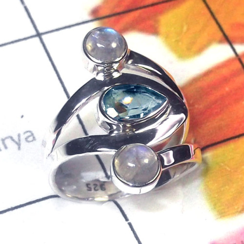 multi Cab Stone D - SDR977-Sterling Silver Semiprecious Gemstone Stylish Rings multi Cab Stone D - SDR977-Sterling Silver Semiprecious Gemstone Stylish Rings
