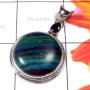 Rainbow Calisilica A - RCP998-Beautiful gemstone with 925 sterling silver Pendants