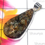 Astrophyllite Drusy A - DAS999-925 sivler with Astrophyllite gems Plain Pendants
