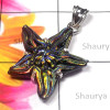 Dichroic glass A - DGL998-Exclusive Designer Dichroic glass silver Pendants