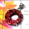 Dichroic glass C - DGL999-Wholesale silver Dichroic glass gems Pendant