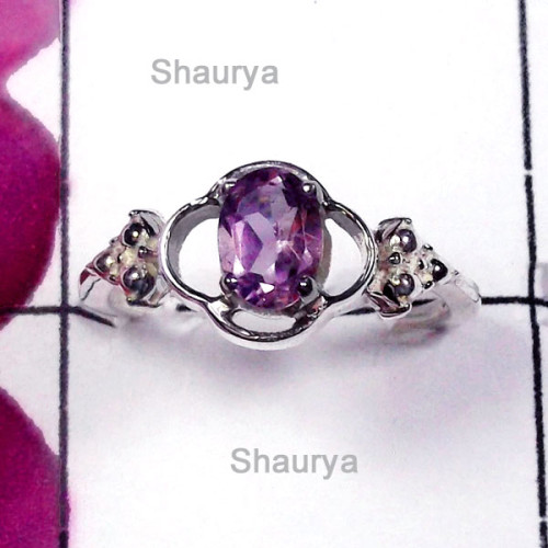 Amethyst B - SCR971-Direct Factory 925 Small Size Exclusive Casting Ring Amethyst B - SCR971-Direct Factory 925 Small Size Exclusive Casting Ring