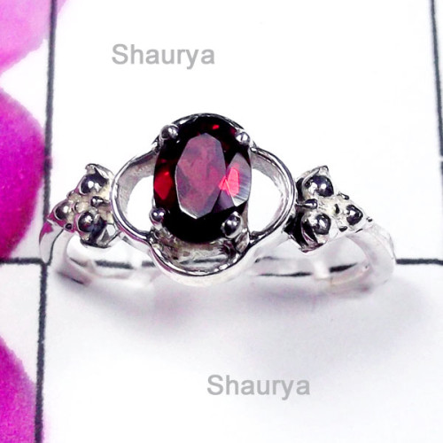 Garnet Cut O - SCR971-Direct Factory 925 Small Size Exclusive Casting Ring Garnet Cut O - SCR971-Direct Factory 925 Small Size Exclusive Casting Ring