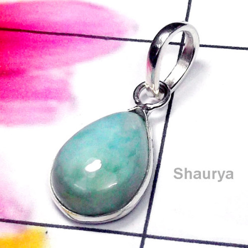 Larimar B - SBP974-925 Sterling Silver Semiprecious Gemstone Wholesale Bejal Larimar B - SBP974-925 Sterling Silver Semiprecious Gemstone Wholesale Bejal