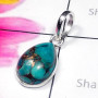 Blue Copper Turquoise G - SBP974-925 Sterling Silver Semiprecious Gemstone Wholesale Bejal