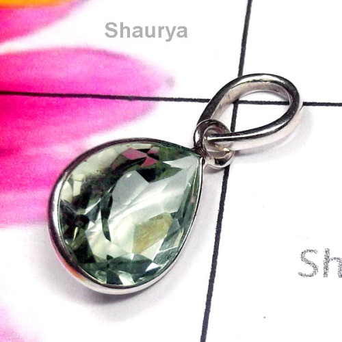 Green Amethyst O - SBP974-925 Sterling Silver Semiprecious Gemstone Wholesale Bejal Green Amethyst O - SBP974-925 Sterling Silver Semiprecious Gemstone Wholesale Bejal