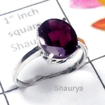 Garnet H - SCR969-Sterling Silver Semiprecious Gemstone Exclusive Casting R Garnet H - SCR969-Sterling Silver Semiprecious Gemstone Exclusive Casting R