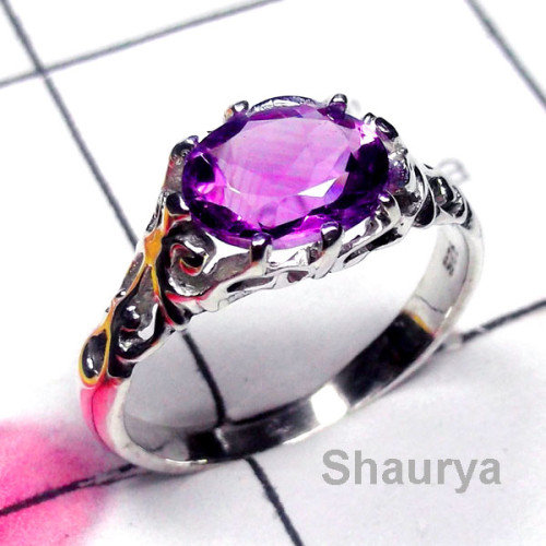 Amethyst cut B - SCR968-925 Manufacturer Semiprecious Gemstone Stunning Casting R