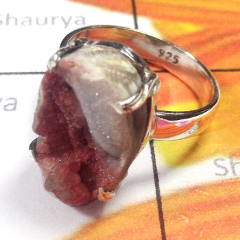 Desert Drusy A - DDZ997-Wholesale silver Desert Drusy Rings Desert Drusy A - DDZ997-Wholesale silver Desert Drusy Rings