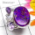 Purple Copper Turquoise O - CLR989-Sterling Silver Direct Factory Handmade Cluster Ring