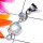 Rainbow D - SD887-Sterling Silver Rainbow Gemstone Wholesale Pendant
