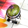 Mohave Stichtite C - MSD995-925 Sterling silver with Mohave stichtite gems Ring