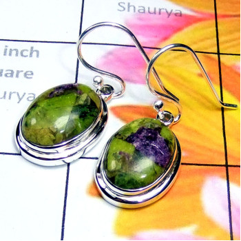 Mohave Stichtite O - MSD997-Wholesale silver Mohave stichtite gems Earring