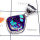 Purple Turquoise B - SD879-Sterling Silver Purple Turquoise Direct Factory Pendant