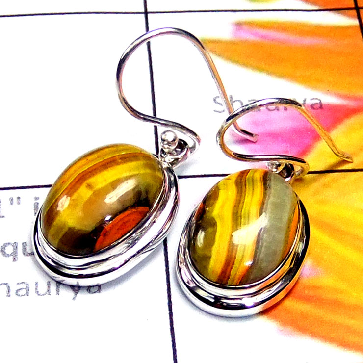 Eclipse B - ELD997-Beautiful Eclipse gems with 925 silver Earring