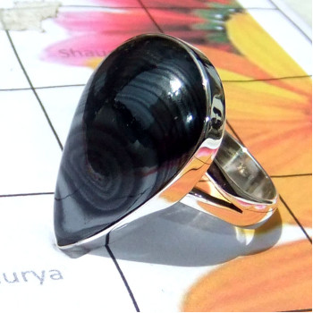 Psilomelane A - PSD995-Psilomelane gemstone silver Rings Psilomelane A - PSD995-Psilomelane gemstone silver Rings