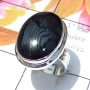 Psilomelane D - PSD996-925 Sterling silver Psilomelane gems Ring