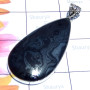 Psilomelane F - PSD999-Beautiful Psilomelane gems silver Pendants