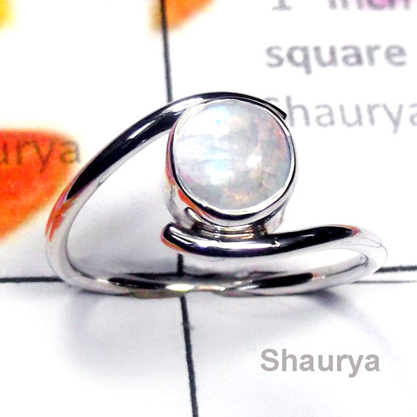 Rainbow C - SCR966-Rainbow Moonstone 925 Manufacturer Casting Ring Rainbow C - SCR966-Rainbow Moonstone 925 Manufacturer Casting Ring