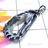 Kavity slice O - KSD996-Kavity Slice gemstone silver Pendant