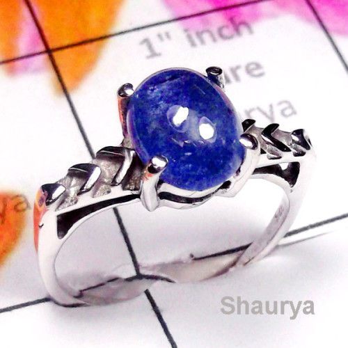 Tanzanite O - SCR952-Exclusive Silver Direct Factory Manufacturer Casting Ring